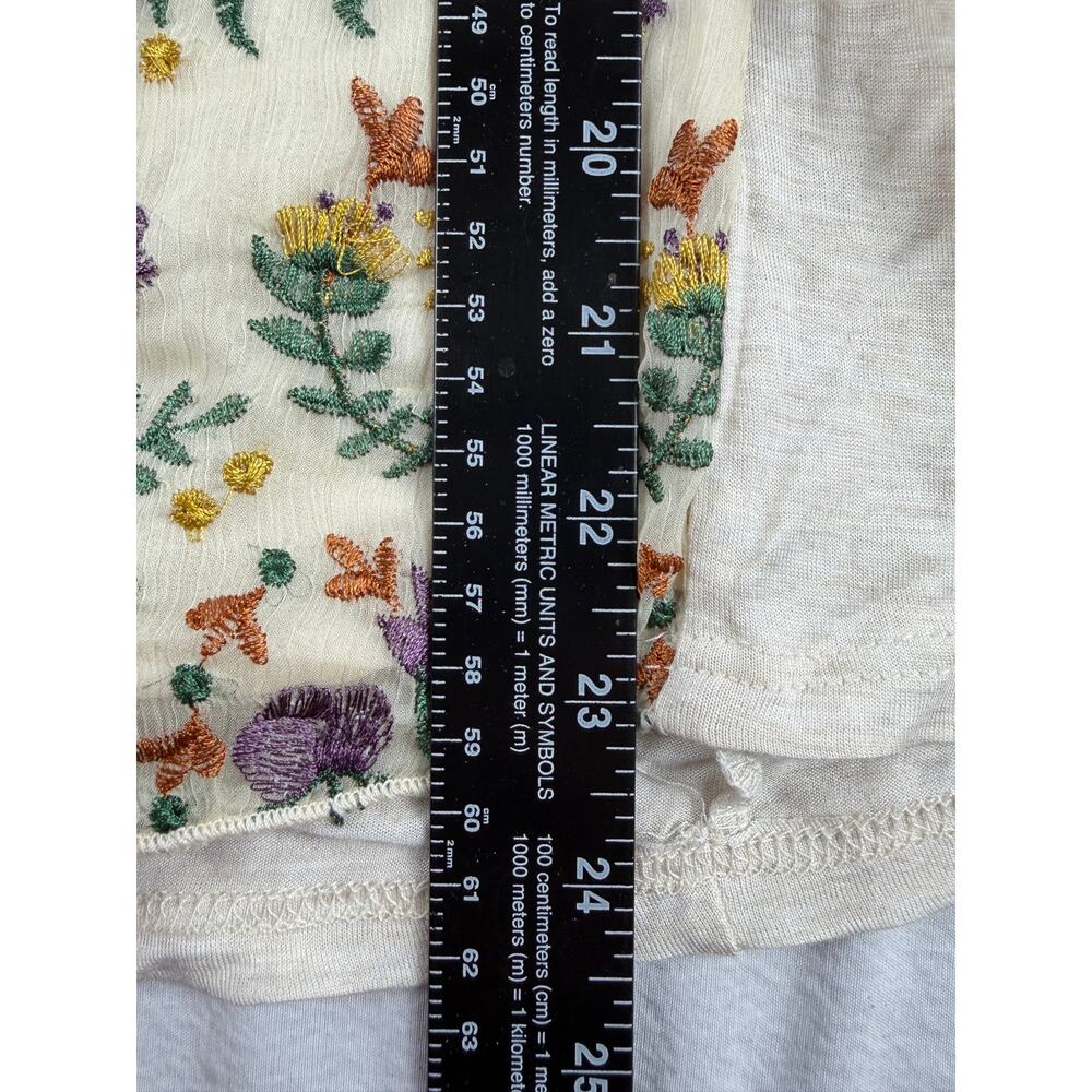 Anthropologie TINY Embroidered Tee Women L NWT - Picture 12 of 14